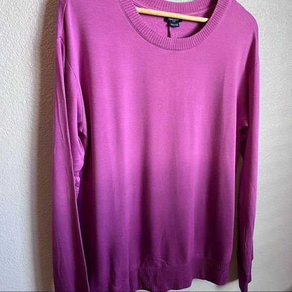 NWT Splendid Crewneck Hombre Top in Deep Orchid - Picture 8 of 13